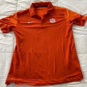 Clemson Tigers Nike dri fit performance golf polo